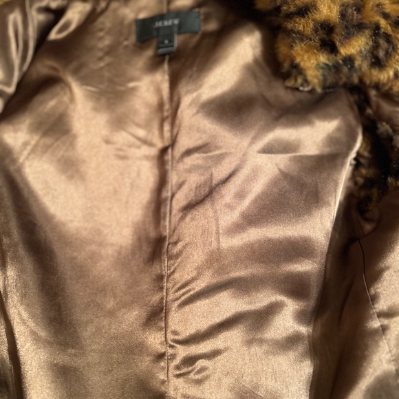 J Crew Faux Fur Leopard Vest - Picture 6 of 6